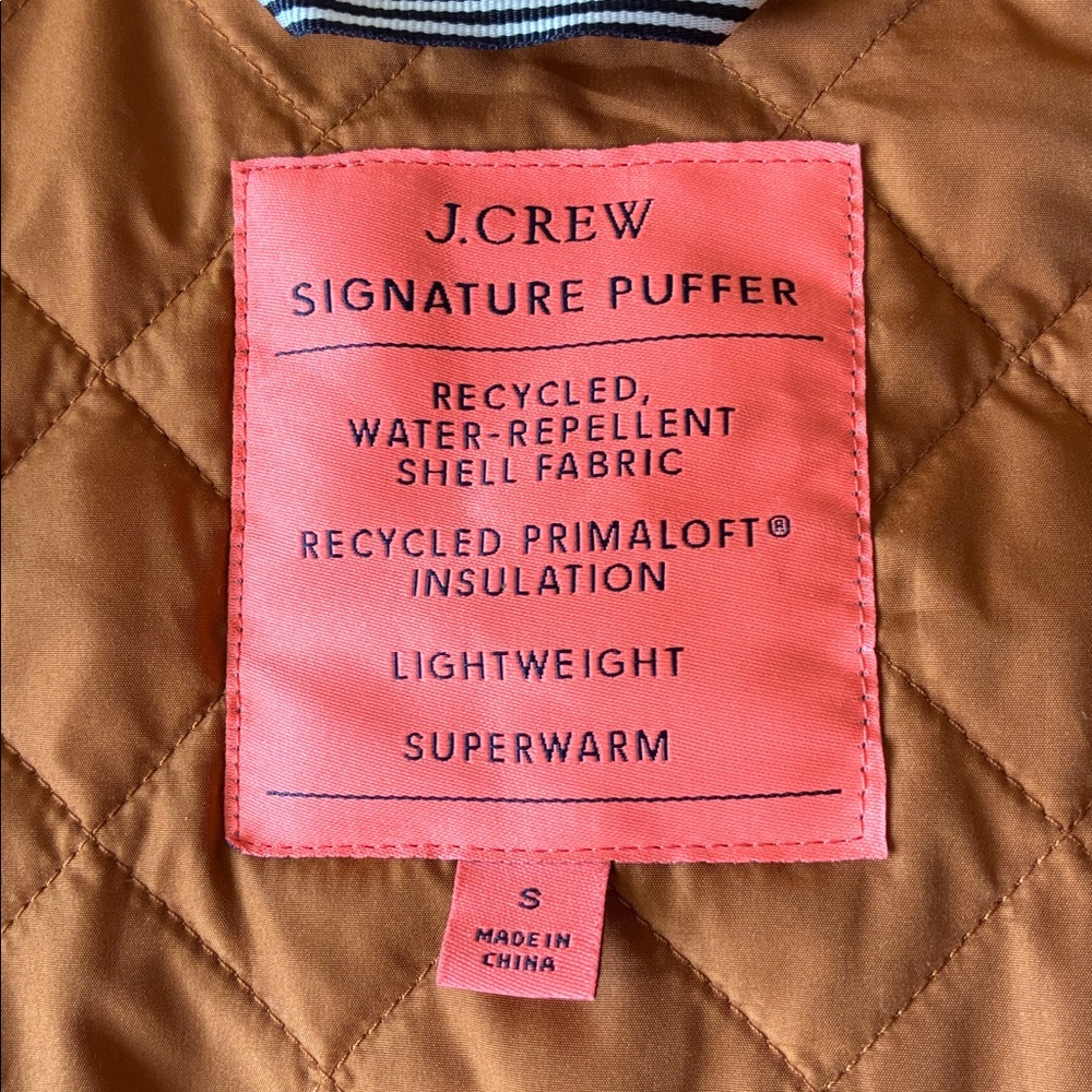 J. Crew Quilted Lightweight Puffer Jacket - Picture 3 of 4